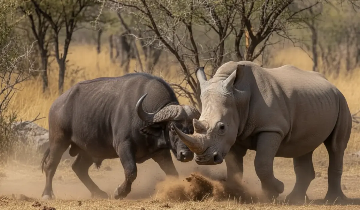 Buffalo vs Rhino